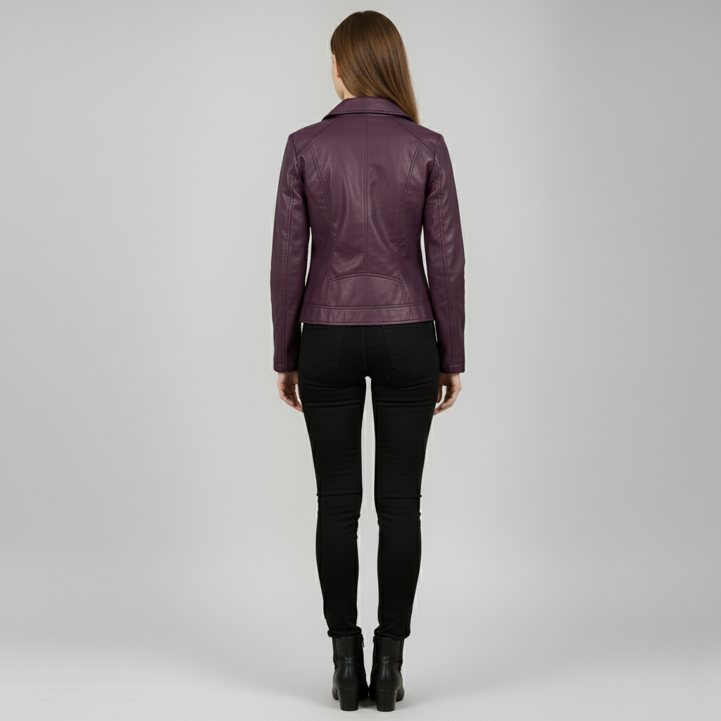 Women’s Faux Leather Moto Jacket
