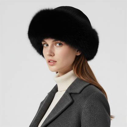 Thicken Plush Warm Fur Hat for Women