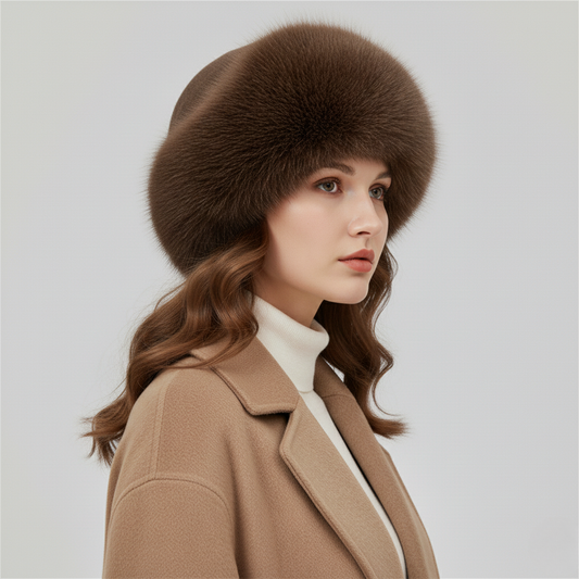 Thicken Plush Warm Fur Hat for Women