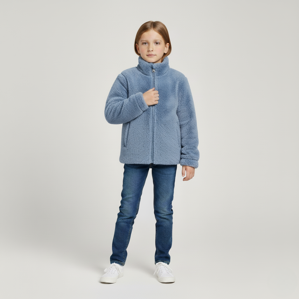 Cozy Cloud Plush Fleece Jacket for Kids