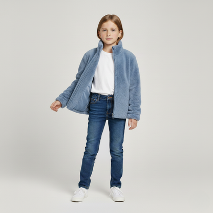 Cozy Cloud Plush Fleece Jacket for Kids