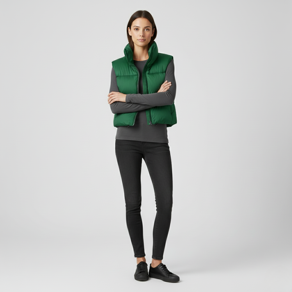 Women’s Short Puffer Down Vest