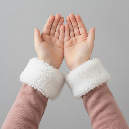 Thermal Ribbed Mock Neck Fleece Lined Top