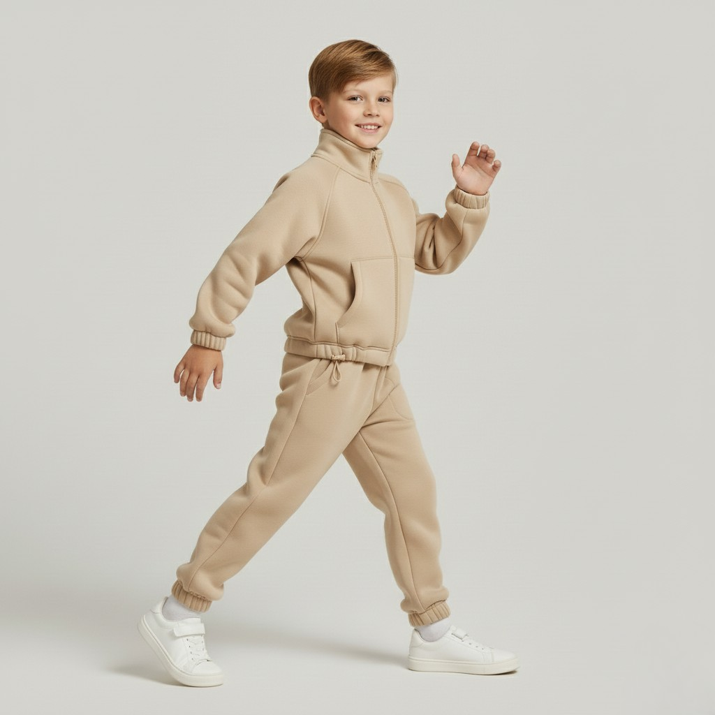Warm Nest Plush Fleece Two-Piece Jogger Set
