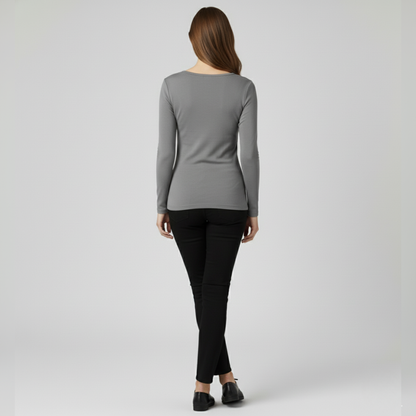 Women's Fleece-Lined Thermal Base Layer Top