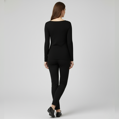 Women's Fleece-Lined Thermal Base Layer Top