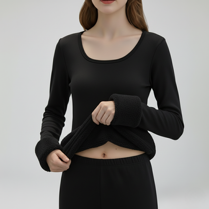Women's Fleece-Lined Thermal Base Layer Top