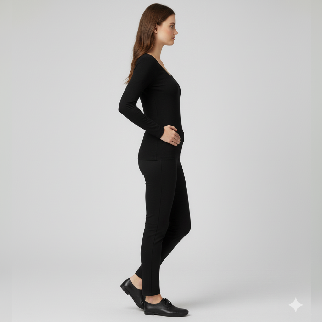 Women's Fleece-Lined Thermal Base Layer Top