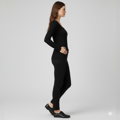 Women's Fleece-Lined Thermal Base Layer Top