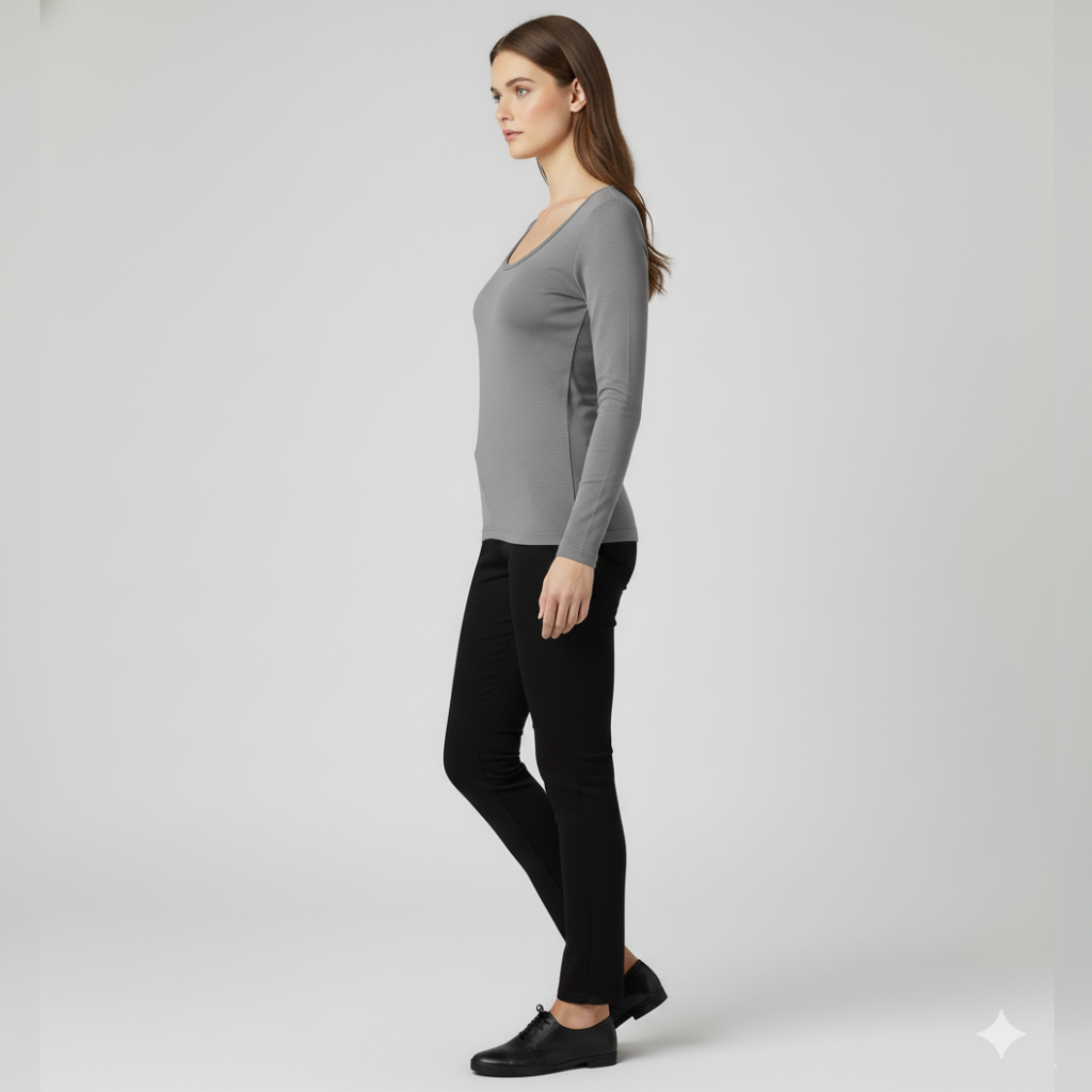 Women's Fleece-Lined Thermal Base Layer Top