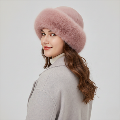 Thicken Plush Warm Fur Hat for Women