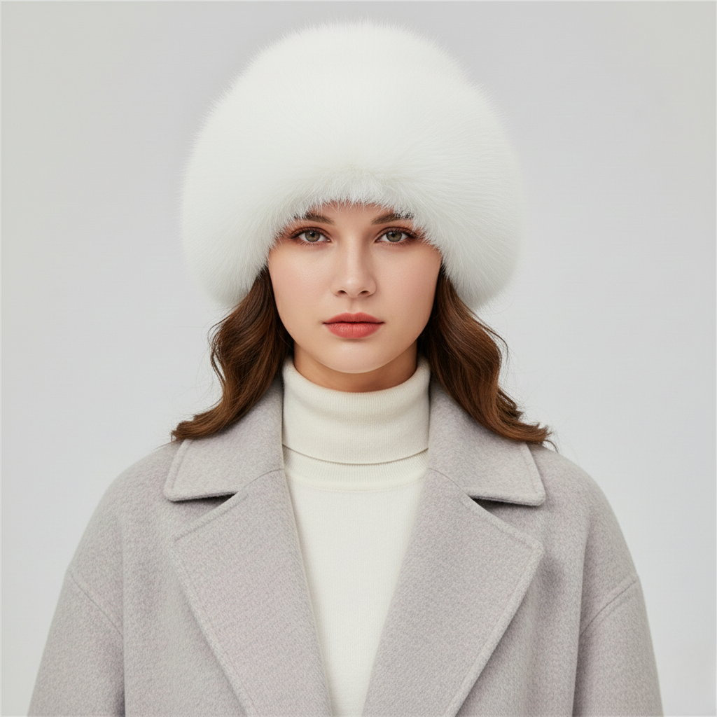 Thicken Plush Warm Fur Hat for Women